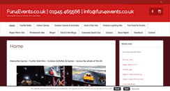 Desktop Screenshot of fun4events.co.uk