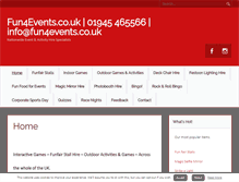 Tablet Screenshot of fun4events.co.uk